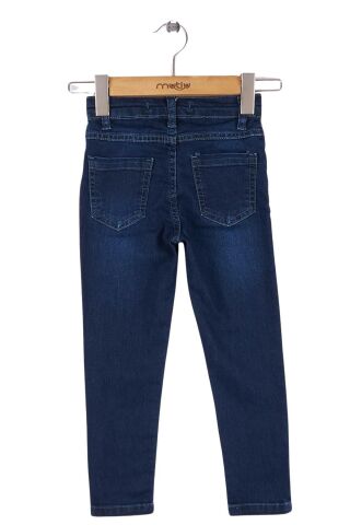 Mutlu Kids Kız Bebek Çocuk Kot Pantolon ORTA MAVİ - 2 Yaş