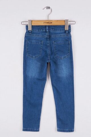 Mutlu Kids Kız Bebek Çocuk Kot Pantolon Açık Mavi - 5 Yaş