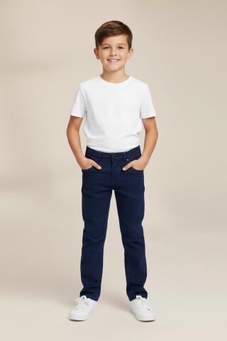 Mutlu Kids Erkek Çocuk Denim Pantolon Haki - 5 Yaş
