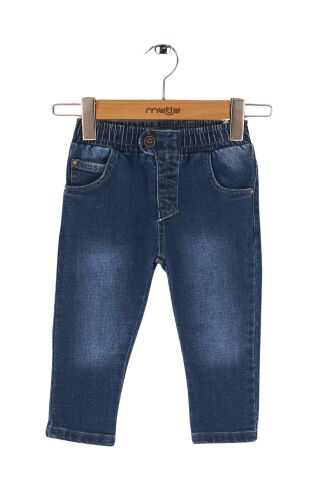 Mutlu Kids Erkek bebek Pantolon ORTA MAVİ - 18-24 Ay