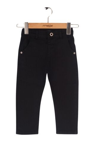 Mutlu Kids Erkek Bebek Denim Pantolon Siyah - 24 Ay