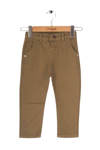 Mutlu Kids Erkek Bebek Denim Pantolon Haki - 24 Ay
