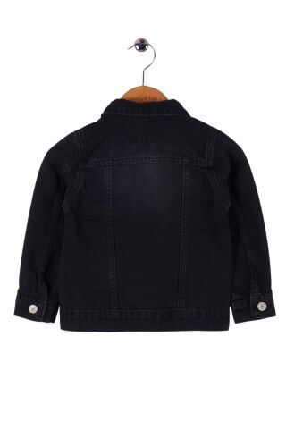 Mutlu Kids Unisex Çocuk Kot Ceket Siyah - 15 Yaş