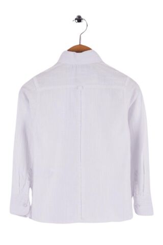 Mutlu Kids Uzun Kollu Erkek Çocuk Okul Gömlek Beyaz - 15 Yaş
