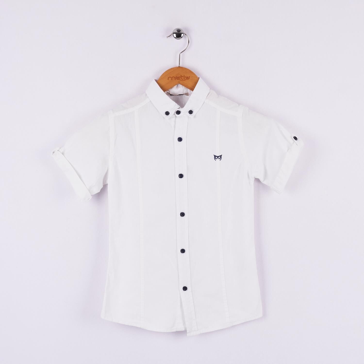 Mutlu Kids Kısa Kollu Erkek Çocuk Gömlek