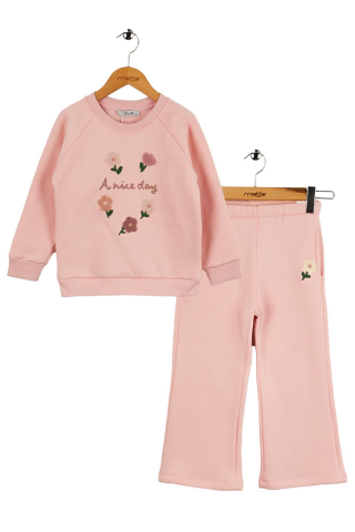 SÜZENE NAKIŞLI KIZ TAKIM Pembe - 6 Yaş