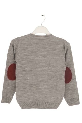 Mutlu Kids Dirsek Yama Detaylı Erkek Çocuk Kazak