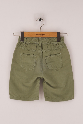 Mutlu Kids Erkek Çocuk Bermuda Şort Beyaz - 4 Yaş