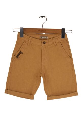Mutlu Kids Cepli Erkek Çocuk Şort Vizon - 11 Yaş