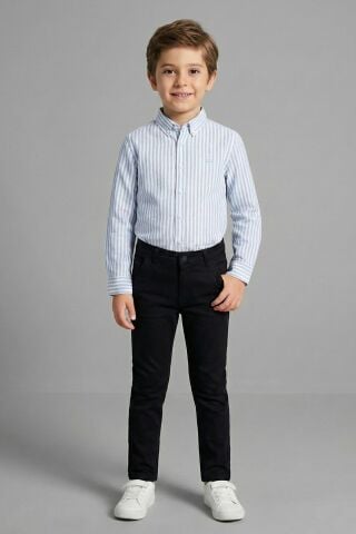 Mutlu Kids Erkek Çocuk Gabardin Pantolon Siyah - 9 Yaş
