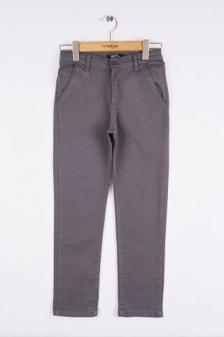 Mutlu Kids Erkek Çocuk Gabardin Pantolon Gri - 11 Yaş