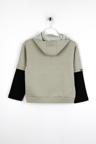ERKEK KOL GARNİLİ SWEAT Gri - 9 Yaş