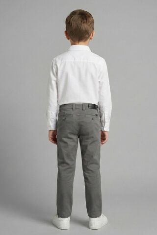 Mutlu Kids Erkek Çocuk Gabardin Pantolon Gri - 9 Yaş