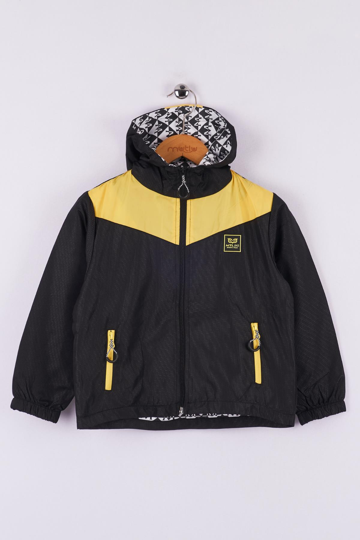 Mutlu Kids Erkek Çocuk Kapüşonlu Yağmurluk