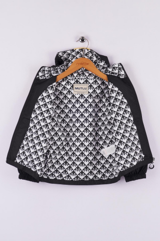 Mutlu Kids Erkek Çocuk Kapüşonlu Yağmurluk