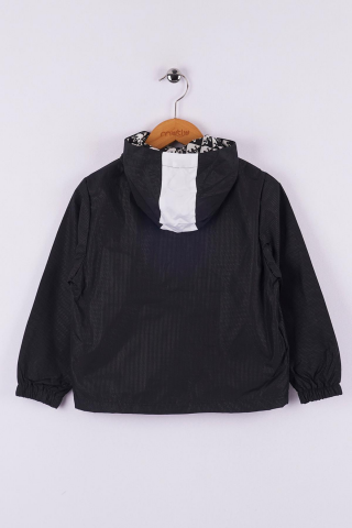 Mutlu Kids Erkek Çocuk Kapüşonlu Yağmurluk Gri - 9 Yaş