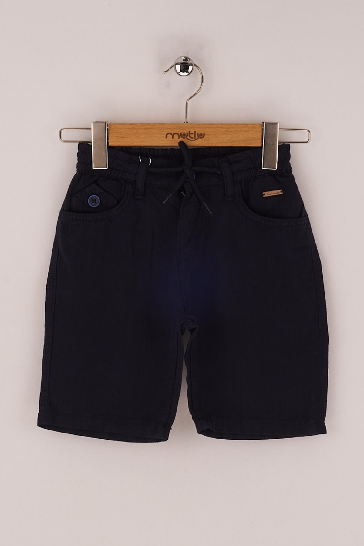 Mutlu Kids Erkek Çocuk Bermuda Şort Lacivert - 6 Yaş