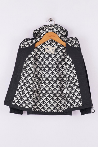 Mutlu Kids Erkek Çocuk Kapüşonlu Yağmurluk Lacivert - 9 Yaş