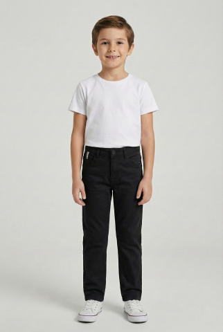 Mutlu Kids Erkek Çocuk Gabardin Pantolon Siyah - 8 Yaş