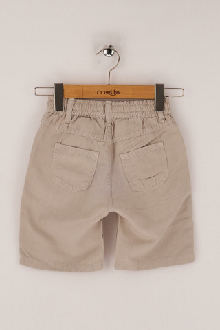 Mutlu Kidsm Erkek Çocuk Bermuda Şort Gri - 9 Yaş