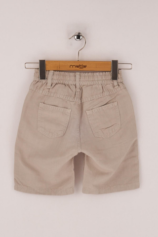 Mutlu Kids Erkek Çocuk Bermuda Şort Gri - 9 Yaş