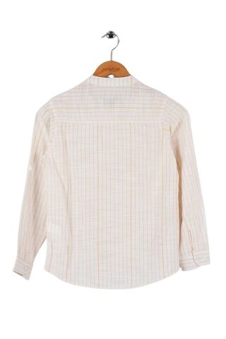 Mutlu Kids Hakim Yaka Çizgili Erkek Çocuk Gömlek Sarı - 5 Yaş