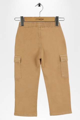 Kargo Cepli Erkek Gabardin Pantolon Bej - 8 Yaş