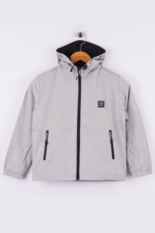 Mutlu Kids Erkek Çocuk Yağmurluk Gri - 8 Yaş