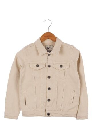 Mutlu Kids Erkek Çocuk Denim Ceket Bej - 6 Yaş