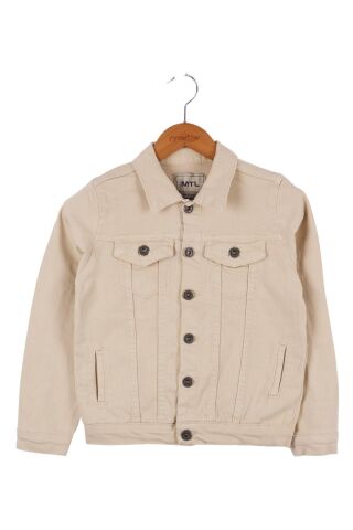 Mutlu Kids Erkek Çocuk Denim Ceket Bej - 7 Yaş