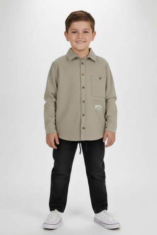 Armürlü Erkek Gömlek TAŞ - 9 Yaş
