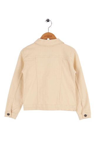 Mutlu Kids Kız Çocuk Denim Ceket Bej - 1 Yaş