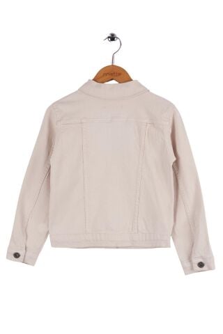 Mutlu Kids Kız Çocuk Denim Ceket EKRU - 13 Yaş