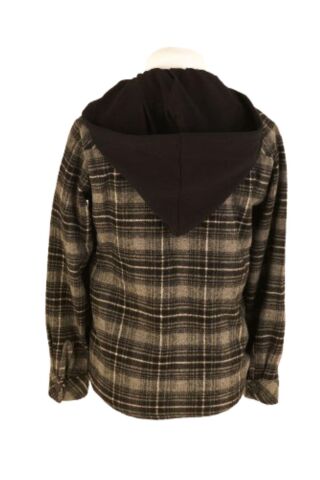 Mutlu Kids Kapüşonlu Kürk Astarlı Ekoseli Kalın Erkek Çocuk Gömlek Gri - 3 Yaş