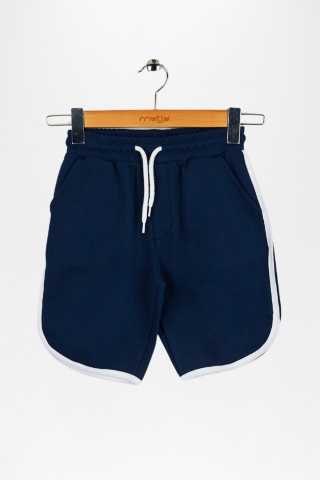 Baskılı Kısa Kol Tişört ve Şort 2’li Erkek Çocuk Takımı İndigo - 9 Yaş