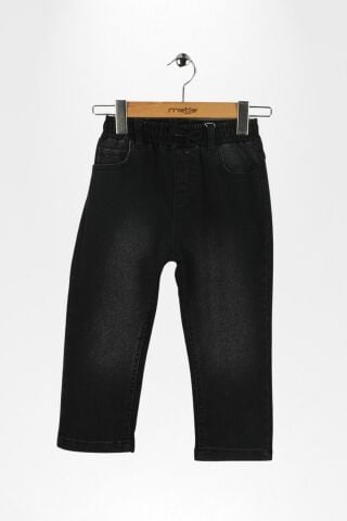Bel Lastikli Erkek Kot Pantolon Açık Mavi - 9 Yaş