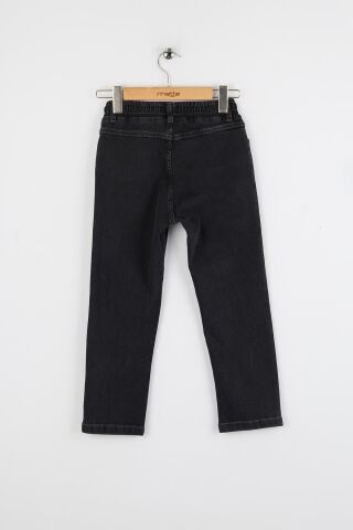 Bel Lastikli Erkek Kot Pantolon ORTA MAVİ - 8 Yaş