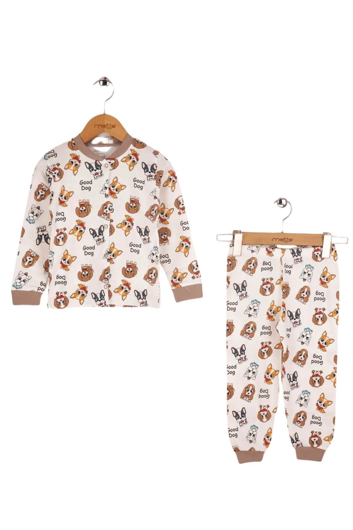 Seçkin Ön Çıçıtlı Çocuk Pijama Takımı