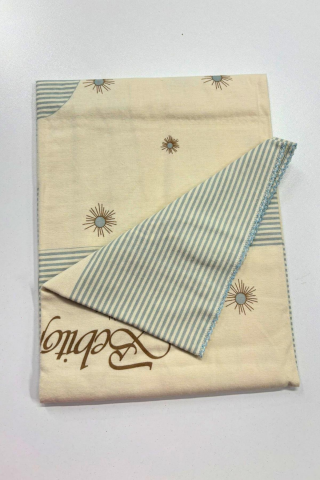 Civciv Desenli Pazen Bebek Battaniyesi KAHVE