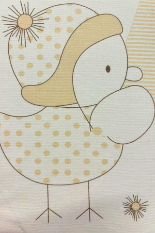 Civciv Desenli Pazen Bebek Battaniyesi MİNT