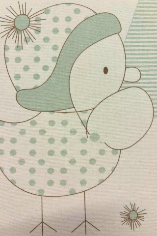 Civciv Desenli Pazen Bebek Battaniyesi Yeşil