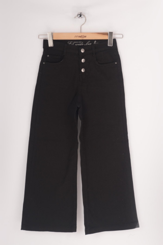 Mutlu Kids Kız Çocuk Wide Leg Kot Pantolon Siyah - 13 Yaş