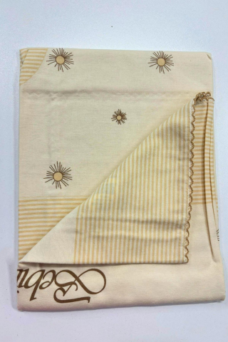 Civciv Desenli Pazen Bebek Battaniyesi KAHVE