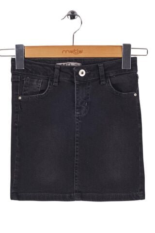 Mutlu Kız Kot Etek Açık Mavi - 2 Yaş