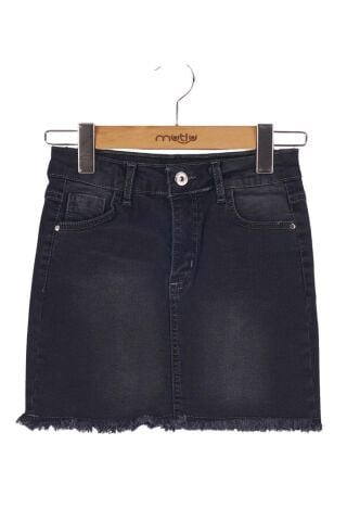 Mutlu Kız Kot Etek Koyu Mavi - 3 Yaş