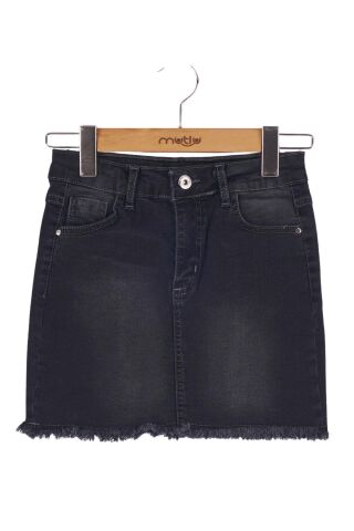 Mutlu Kız Kot Etek Füme - 15 Yaş