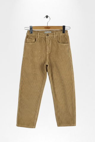 Mutlu Klasik Erkek Kadife Pantolon 3 Yaş - Vizon