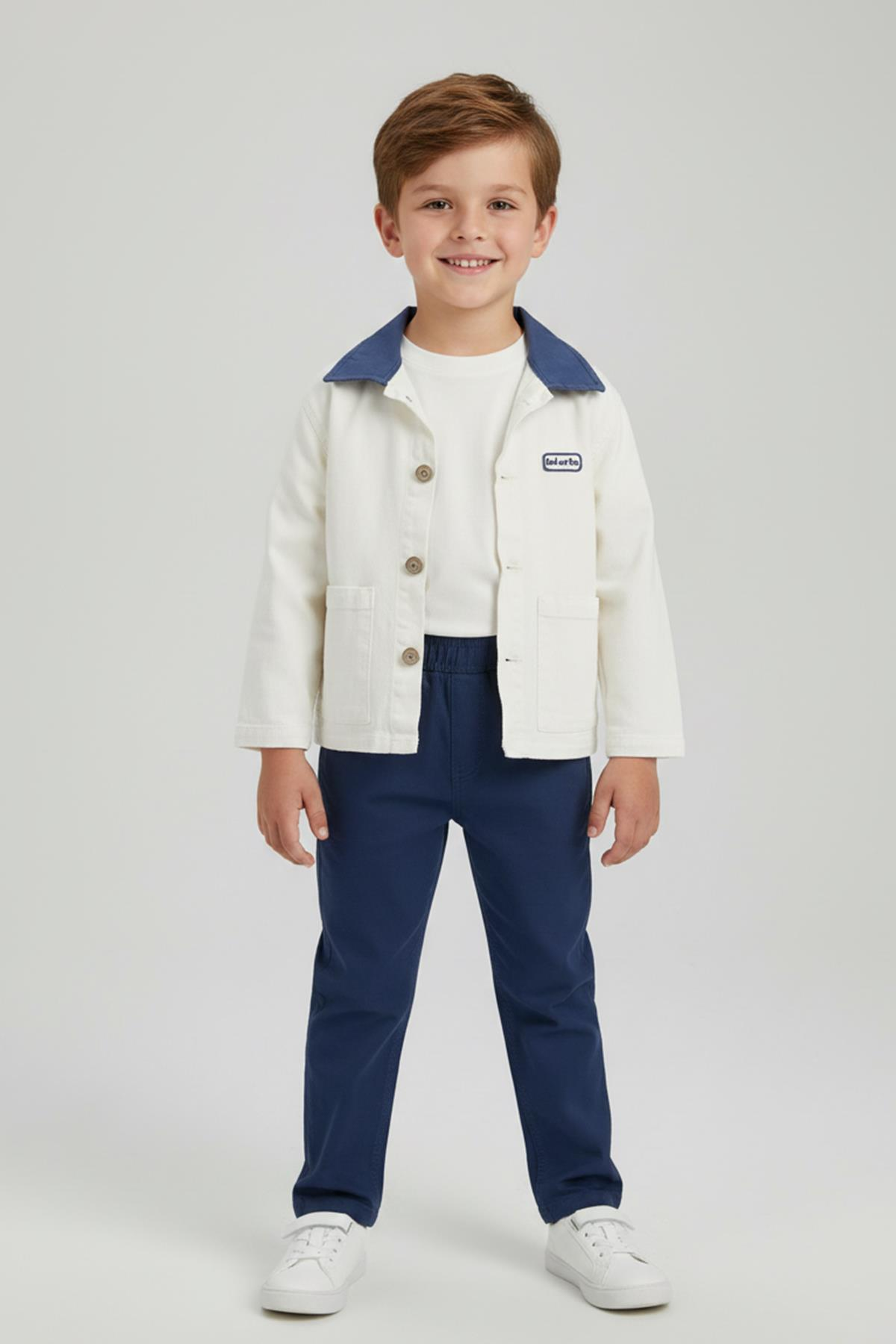 Kontrast Erkek Takım Lacivert - 6 Yaş