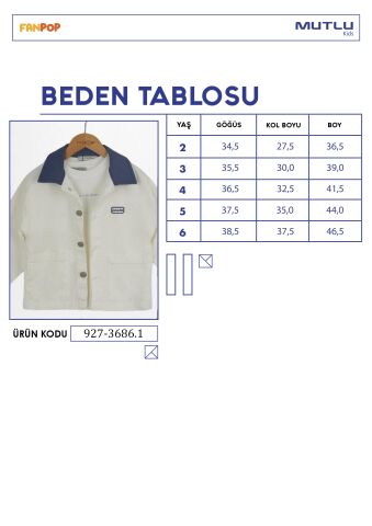 Kontrast Erkek Takım Lacivert - 6 Yaş