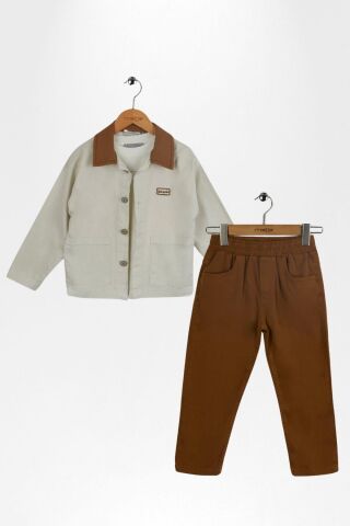 Kontrast Erkek Takım KAHVE - 3 Yaş
